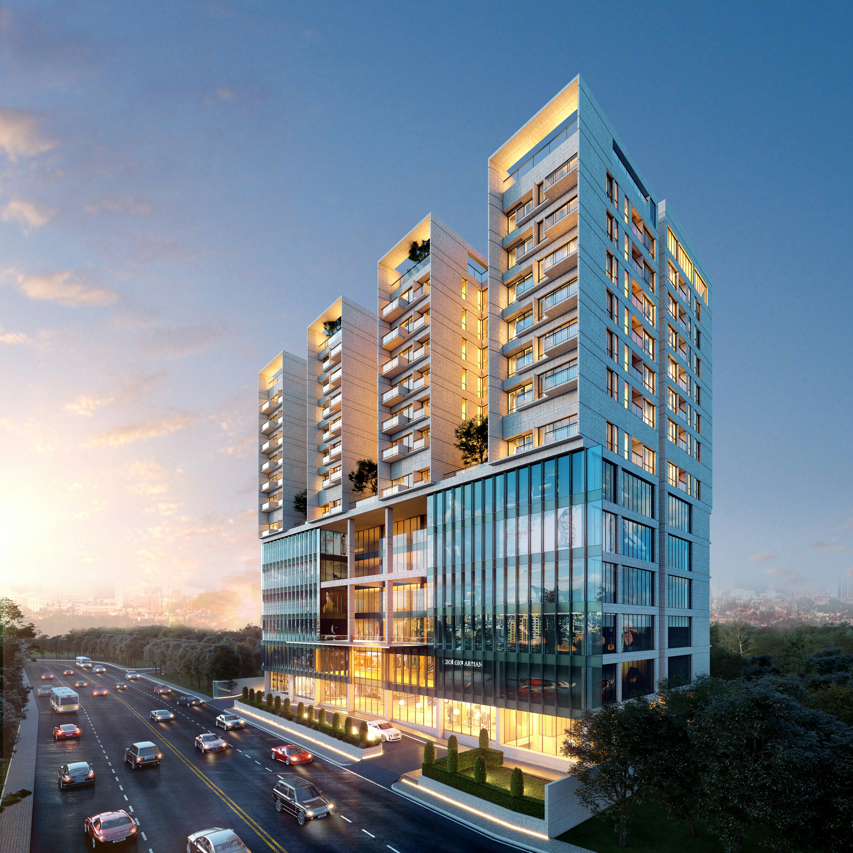 Luxury mixed-use development